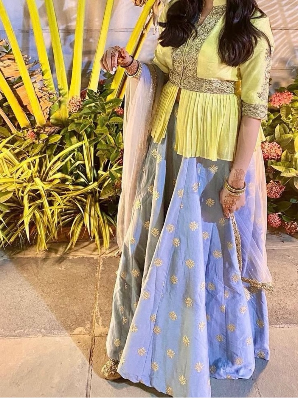 Green/Blue Lengha Size Small/medium